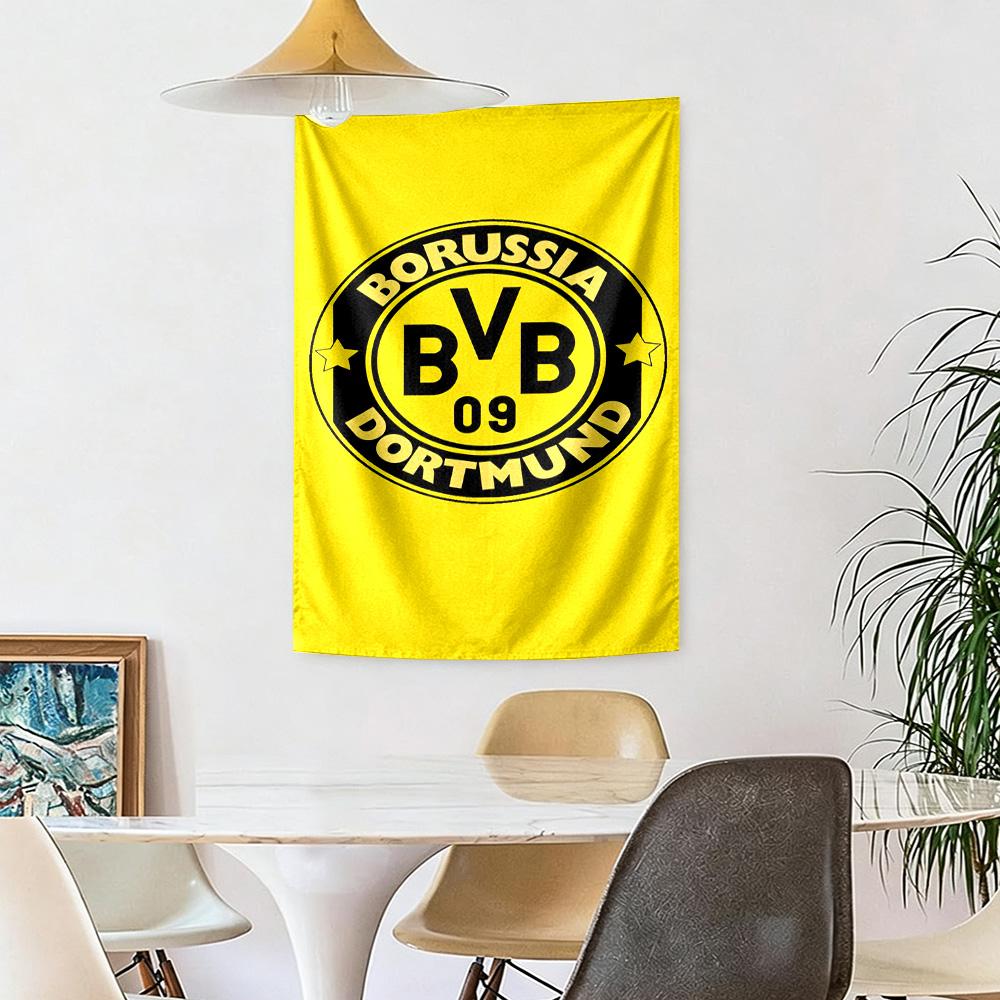 Borussia Dortmund Wall Decor Tapestry Art For Pet Memorial Birthdaywedding Party Backdrop Family Gift