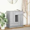 VidaXL Buffet with Drawers and Doors Sonoma Grey 70.5x34x74.5 Cm, Storage Furniture, Buffet Cabinet, Entrance Furniture, 861846