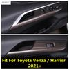 Для Toyota Venza /Harrier - 2024 Панель кнопки регулировки стеклоподъемника Декоративная наклейка Накладка Аксессуары Интерьер