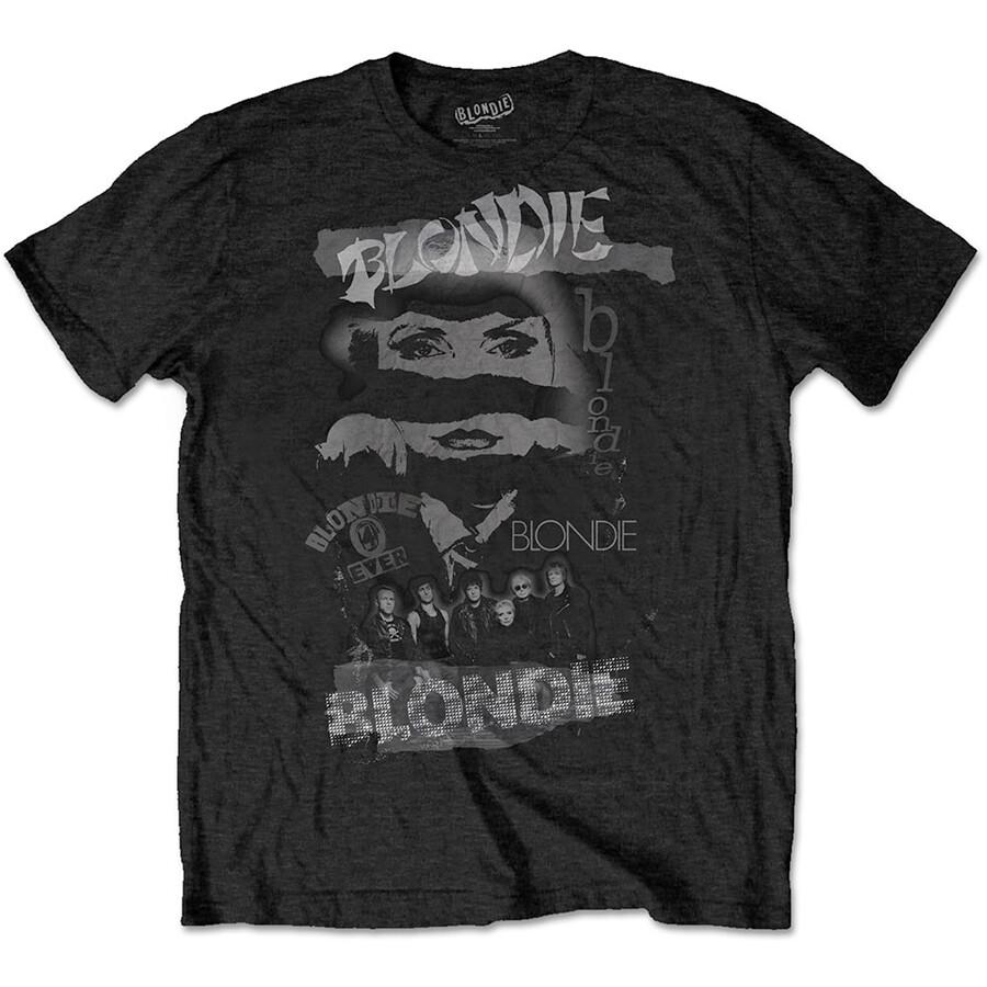 Blondie-Debbie Harry-Mash Up-Black t-shirt