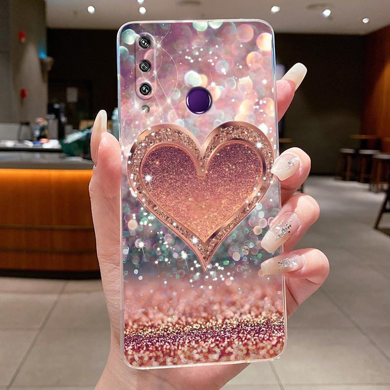 Для Huawei Y6p MED-LX9 MED-LX9N Чехол Huawei Y6p 2020 Чехол Роскошная Мода Бабочки Цветы Прозрачный Мягкий Силикон ТПУ Чехол для Телефона