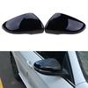 1 Pair Car Gloss Black Rear View Mirrors Cover Protector For Golf 6 MK6 R VI 2009-2013 Car Rearview Mirror Covers