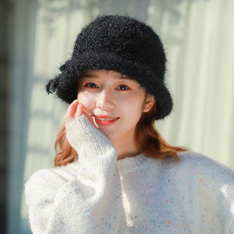 Вязаная шапка для женщин на осень и зиму. Модная и универсальная. Толстая и мягкая вязаная шапка. Теплая шапка рыбака.