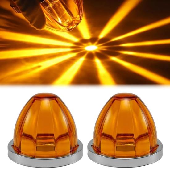 1/2 шт. Светодиодные лампы-колеса-арбузы с боковой подсветкой, улучшенная видимость, безопасность, габаритные огни для полуприцепов