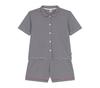 Petit Bateau Short Sleeve Pajamas A0CJW XXS Navy/Off-White