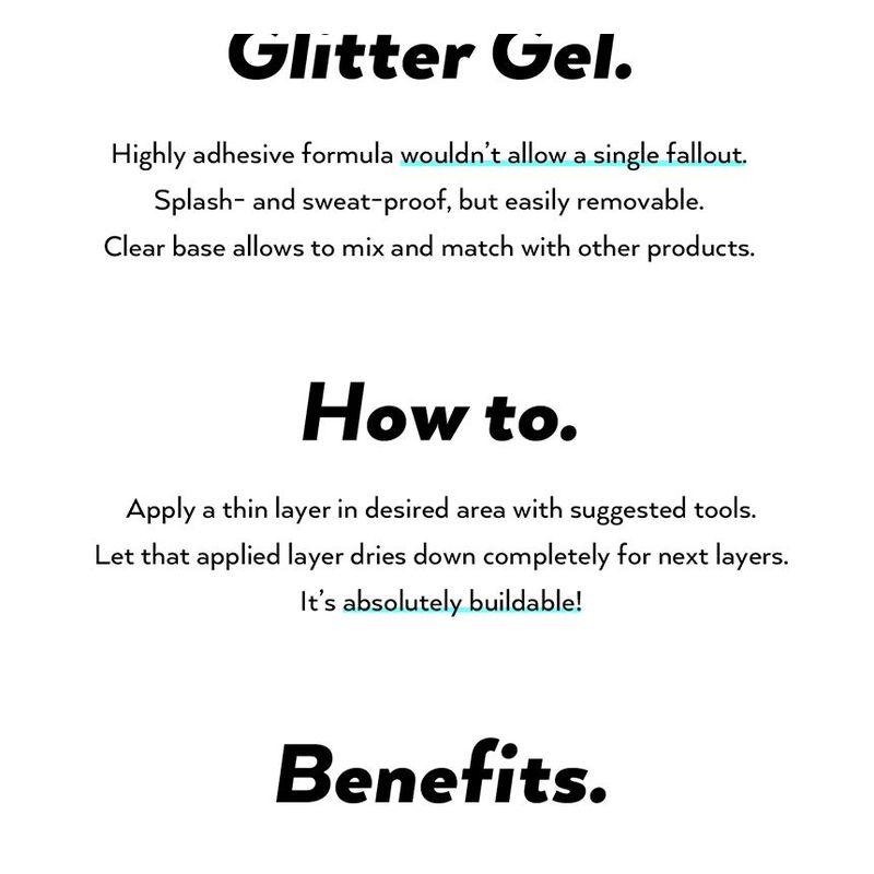 UNLEASHIA Набор мини-трио гелей с блестками Get Loose Glitter Gel Эксклюзивный набор YesStyle
