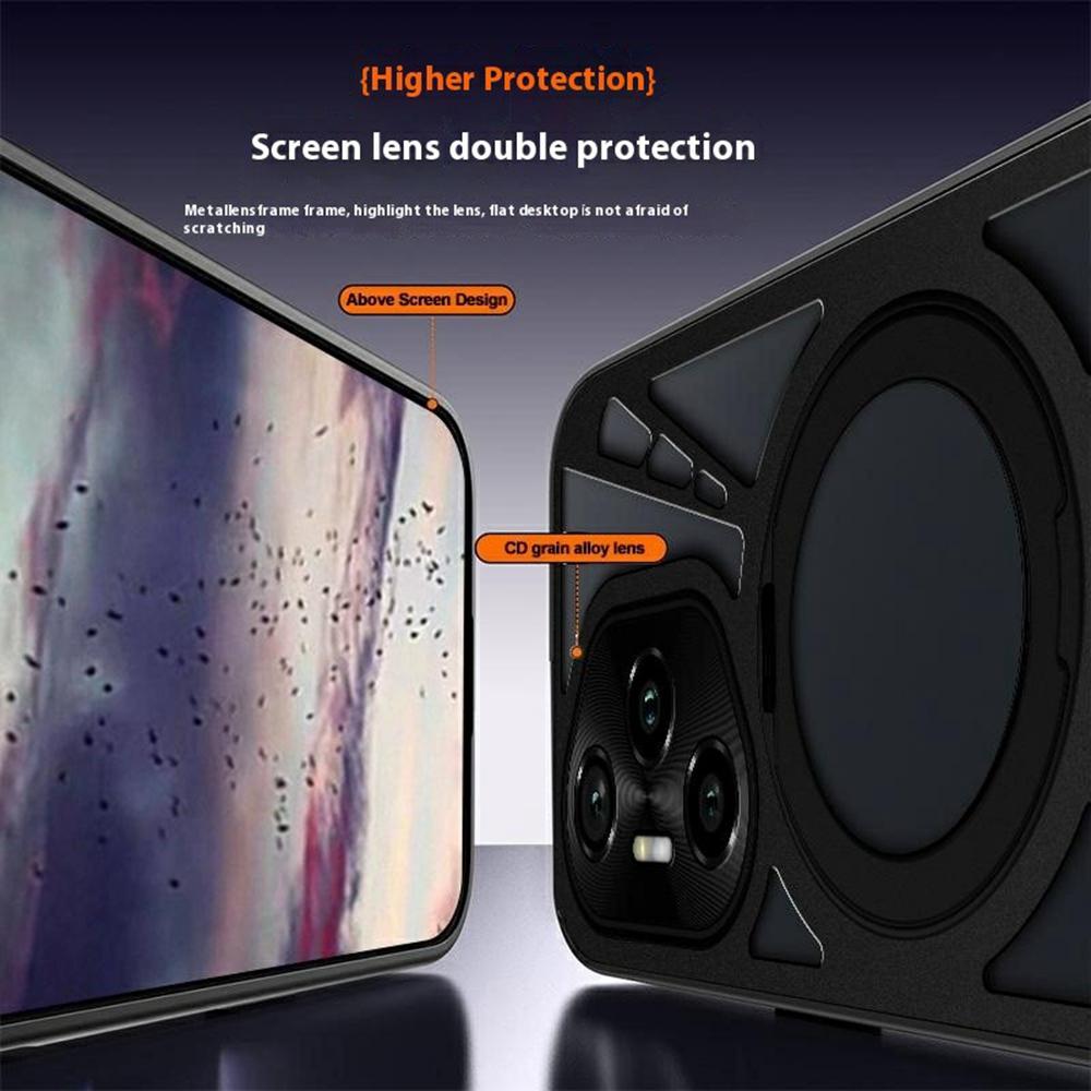 Для Honor 300 Pro Чехол Магнитная подставка Полая теплоотводящая Силикон+ПК+Металлический бампер Чехол для телефона