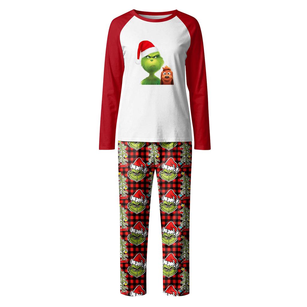 Christmas Day Prints Family Matching Long Sleeve Tops+Pants Set Family Matching Sets