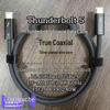 Коаксиальный кабель Thunderbolt 5: 80 Гбит/с, Дисплей 16K, Быстрая зарядка 240 Вт, Совместимость с Thunderbolt 4/3