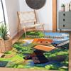 Minecraft 73 Customize Your Name Floor Mat Suitable for Bedrooms Decorate room Entryway Kitchen Anti-slip Rug Anime Office Decor Gift for Festivals