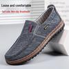 Весна 2024 Мужские дышащие парусиновые туфли «Старый Пекин» - Повседневные, мягкая подошва, нескользящие, идеально подходят для мужчин среднего и пожилого возраста.