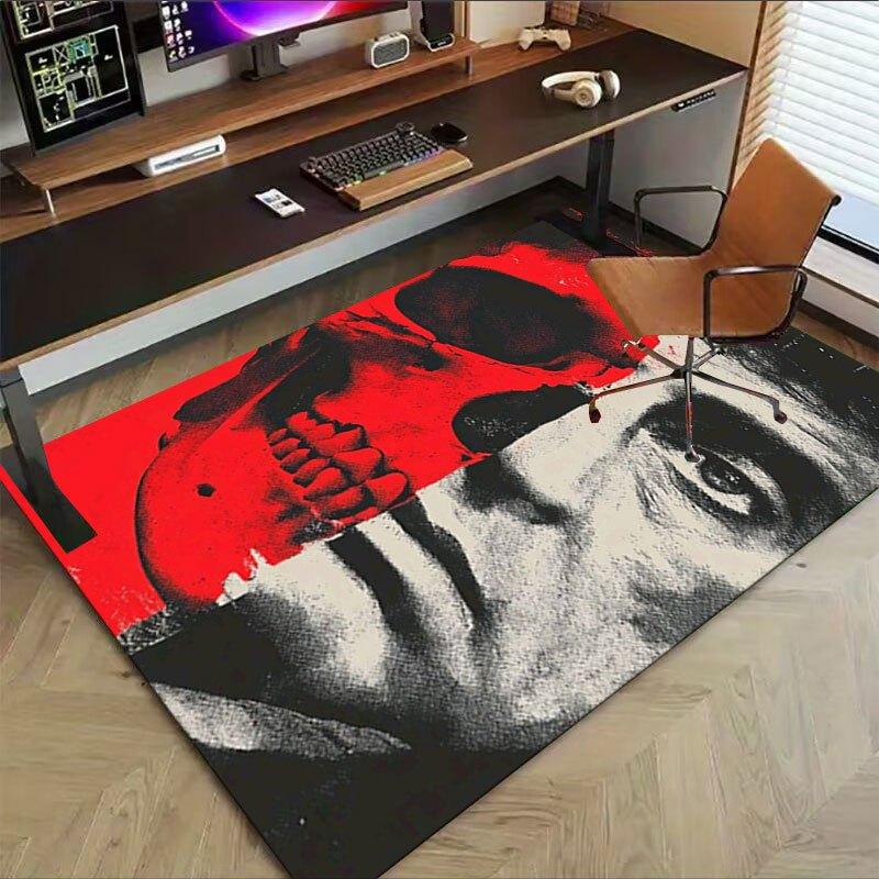 1 шт. Коврик для офисного кресла Scarface, Мягкий, Удобный, Всесезонный, Идеально подходит для дома, спальни или офисного декора, Идеальный подарок для