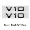 2pcs Car Styling ABS V6T V8T V10 Letter Emblem Tail Trunk Fender Side Badge Sticker For Q1 A4 A3 A5 A6 Q3 Q5 Q7 S6 Accessories