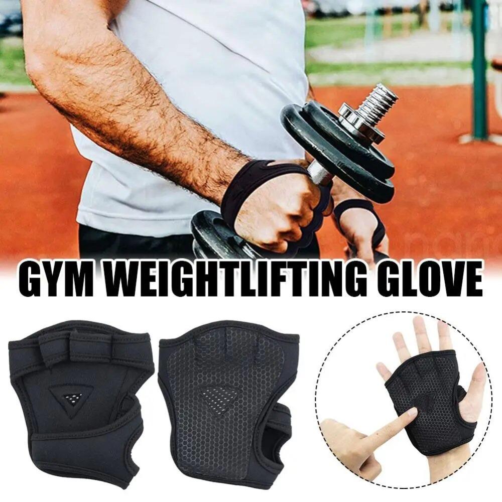 Wrist Support Gym Gloves Sturdy Half Finger Gloves New Weightlifting Supply  Body Building