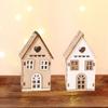 3 шт. креативный мини рождественский деревянный домик очаровательная декоративная рождественская елка подвесное украшение натуральное рождественское украшение своими руками