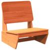 Garden Chair Wax Brown 60x64x70.5 cm Solid Pine Wood