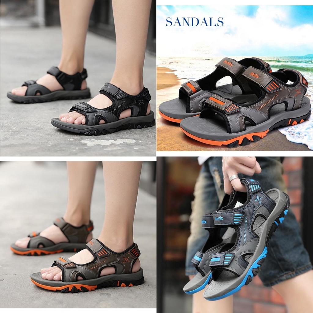 Timeless Design Cowhide Leather Beach Sandals For Men With Breathable Sport Casual Fit
