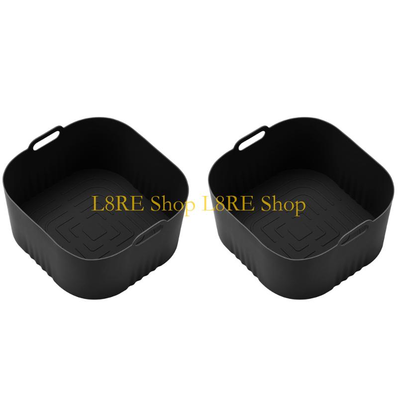 L8RE Silicone Liners Set Oven Safe Cooking Mats Air Fryers Basket Liners for Cooking