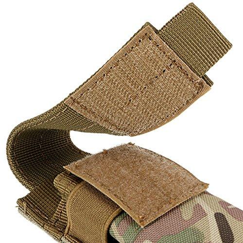 Tactical Military Belt Pouch, Small Light Holder, Flashlight Holder, Dump Pouch, Flashlight Case (Meisai)