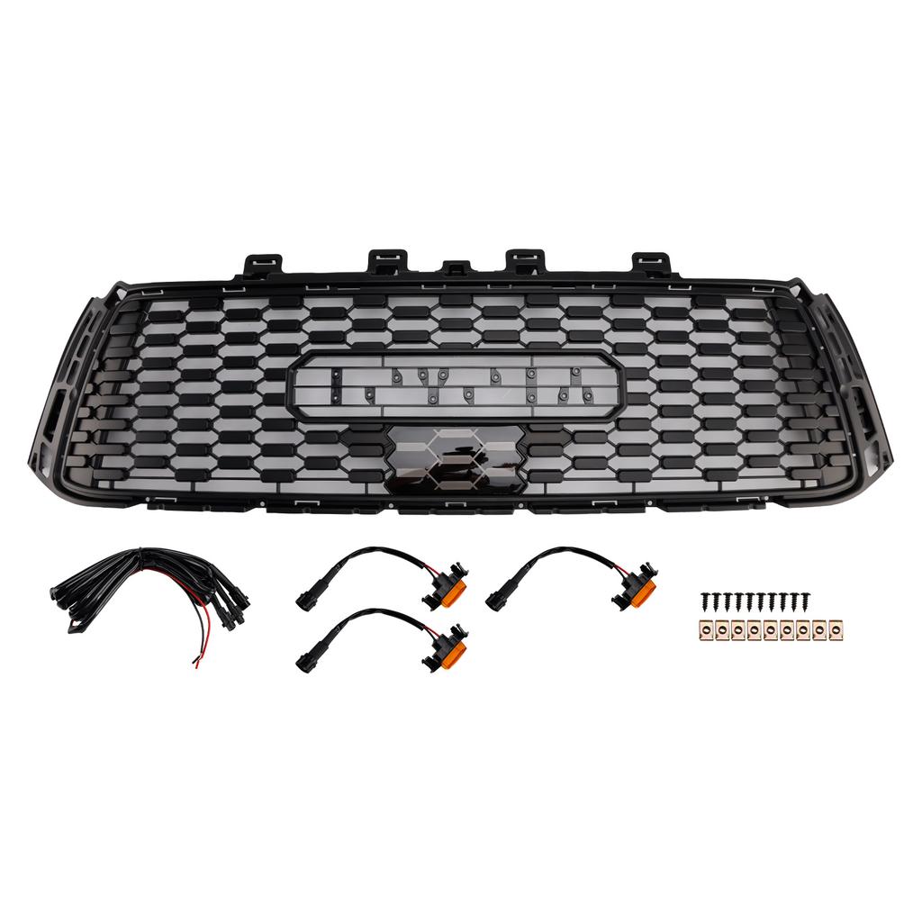 Black Honeycomb Front Bumper Grill Grille Fit Toyota Tundra 2010-2013 TRD PRO