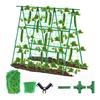 Cucumber Trellis for Garden 48 Inch A-Frame Plant Trellis Set with Net And Ties Climbing Vegetable Support Trellis for Cucumbers Tomatoes Grapes