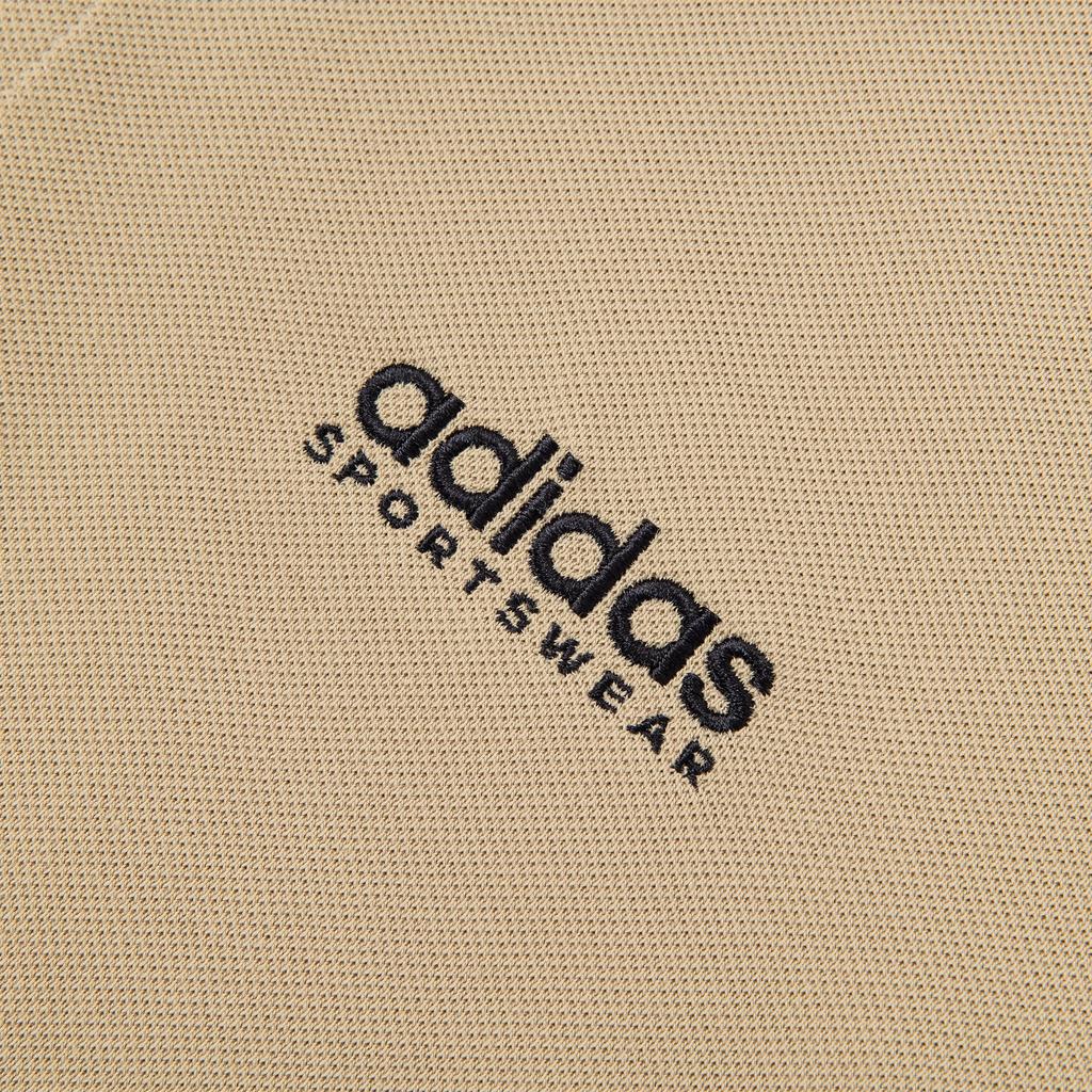 Adidas Comfortable Letter Logo Printed Short Sleeve Polo Shirt Men Polo Shirts Grassland-Brown JP1772