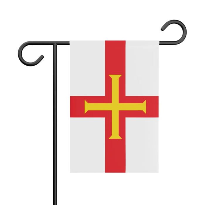 Drapeau - Guernesey - 32 X 47.5 Cm - Polyester - Recto/verso - Multicolore