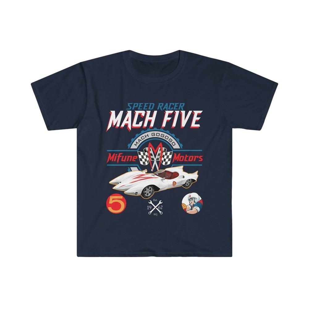 Speed Racer Mach 5 Mifune Motors Унисекс Мягкая футболка Унисекс футболка