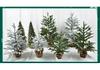 Mini Pine Cone Flocked Christmas Tree Desktop Ornament