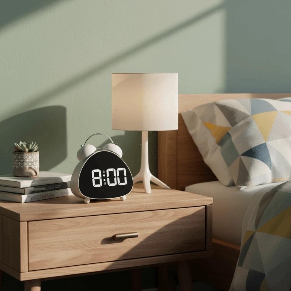 Super Loud Sound Digital Alarm Clock Mechanical Ringing Electronic Clock Students Use