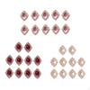 Bling Crystal Rhinestone Diamante Flat Back Buttons Embellishment Wedding Jewellery Making