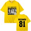 Heated Rivalry Ilya Rozanov Hollanov 81 T Shirts Men Women Clothing Casual Oversized Streetwear Unisex Fashion Vintage Tshirt