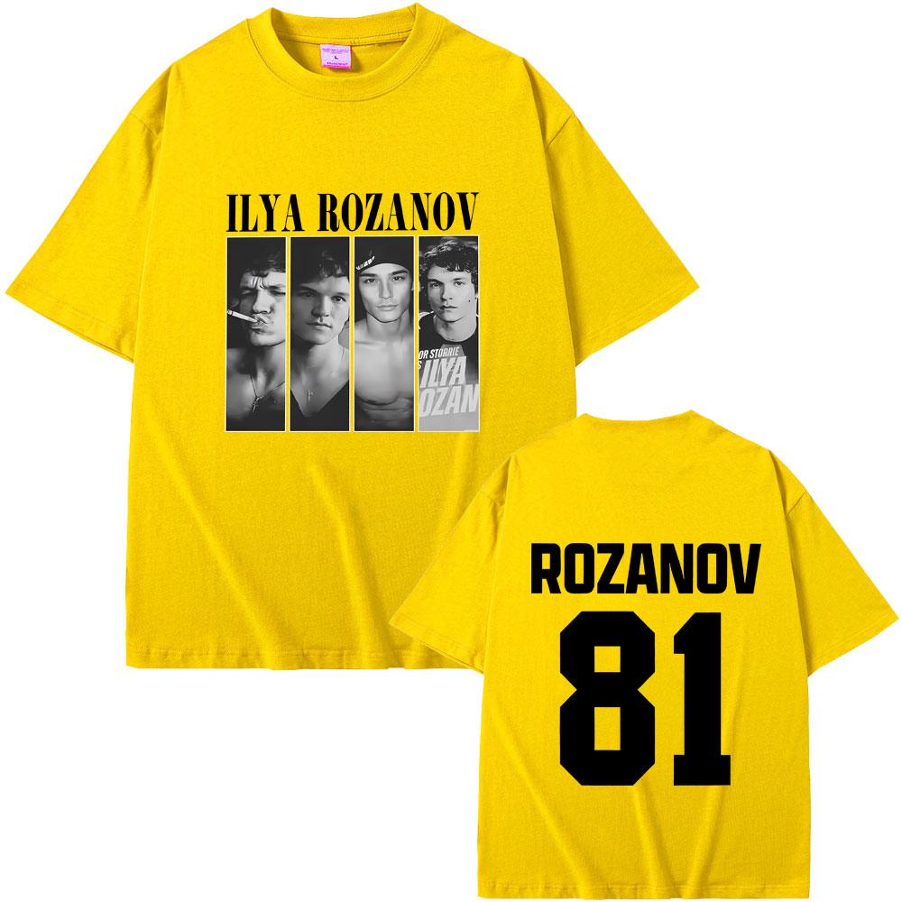 Heated Rivalry Ilya Rozanov Hollanov 81 T Shirts Men Women Clothing Casual Oversized Streetwear Unisex Fashion Vintage Tshirt