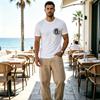 Men's Funny Creative 2D Print T-Shirt | Sleek & Fashion, Soft & Skin-friendly, Ideal for Daily Casual & Thanksgiving Wear
