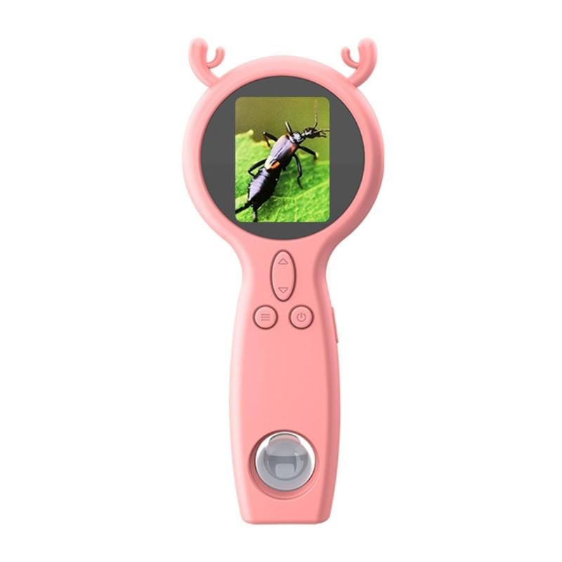 Microscope With 500X Magnification 2Inch Display Screen Easy Operation For Children Scientific Observation