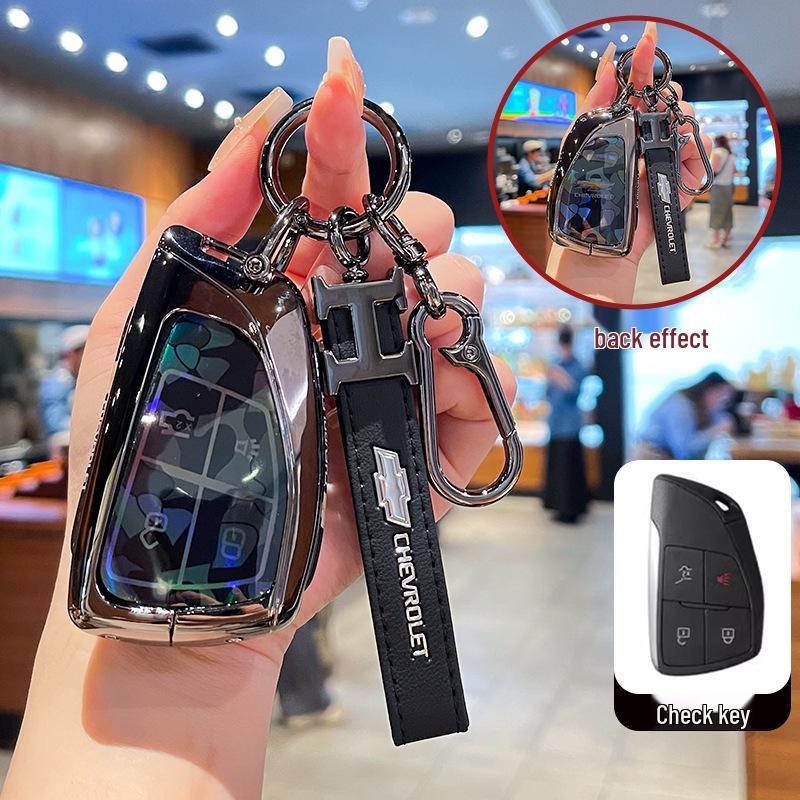 Премиальный чехол для ключа Chevrolet Equinox 2025 с металлической пряжкой - Аксессуары с полным покрытием