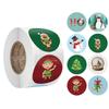 500pcs/roll 1.5inch Santa Claus Merry Christmas Stickers Gift Sealing Label Holiday Decor Baking Envelope Cute Stationery
