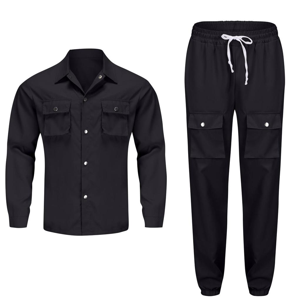 Мужской однотонный модный повседневный комплект, легкая мужская повседневная куртка-костюм