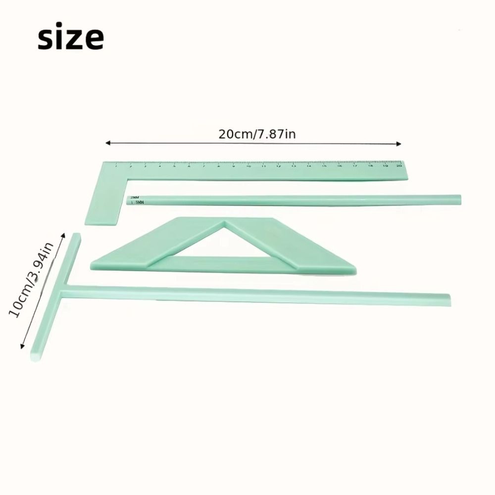 Spacing Guide Ruler Scrapbooking Tool L-ruler Book Binding Ruler Binding Ruler Set Album Making