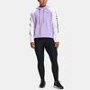 Under Armour Свободная флисовая толстовка с капюшоном с логотипом и цветными блоками, женские толстовки с капюшоном, фиолетовые 1365861-532