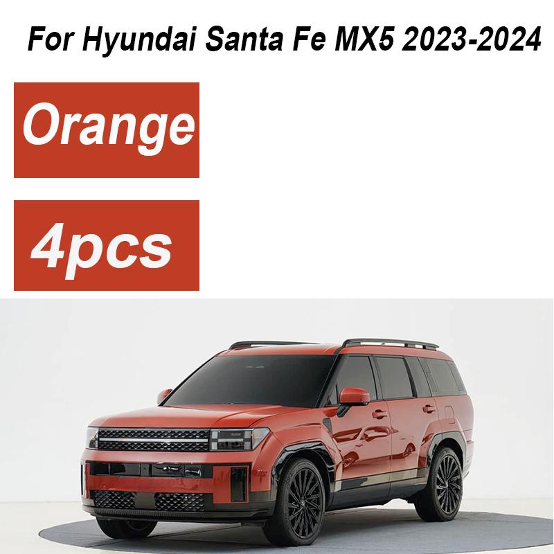 4 шт. Окрашенные Для Hyundai Santa Fe MX5 Аксессуары 2024 Брызговики Передние Брызговики Задние Защитные Заслонки Крылья Автомобильные Аксессуары