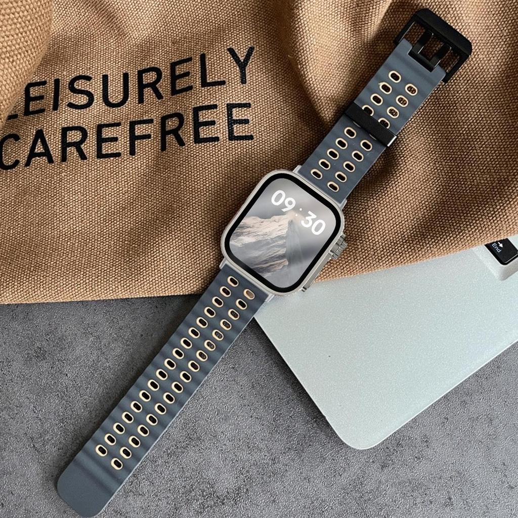 Морской ремешок+ПК чехол для Huawei Watch Fit4 4 Pro Двухцветный ремешок Ghange To Ultra Чехол для Huawei Fit 3 Аксессуары для умных часов