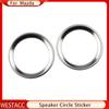 Нержавеющая сталь автомобильный динамик на передней стойке звуковое кольцо накладка декоративная наклейка для Mazda CX-5 CX5 2017-2022