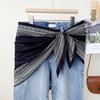 Осенний новый треугольный шарф модный классический универсальный с принтом в виде линий треугольный шарф талия путешествие фото с квадратным шарфом