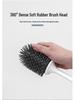 Wall-Mounted Soft Bristle Toilet Brush with Long Handle for Dead Corner Cleaning
