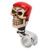 Skull Steering Wheel Knob Car Power Handle Spinner Knob Universal for Trucks Tractors Boats Red Hair White Face