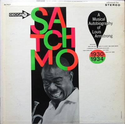 LP Пластинка ЛУИС АРМСТРОНГ - Сачмо Музыкальная автобиография DL74331 DECCA 1962 США Джаз Б/У