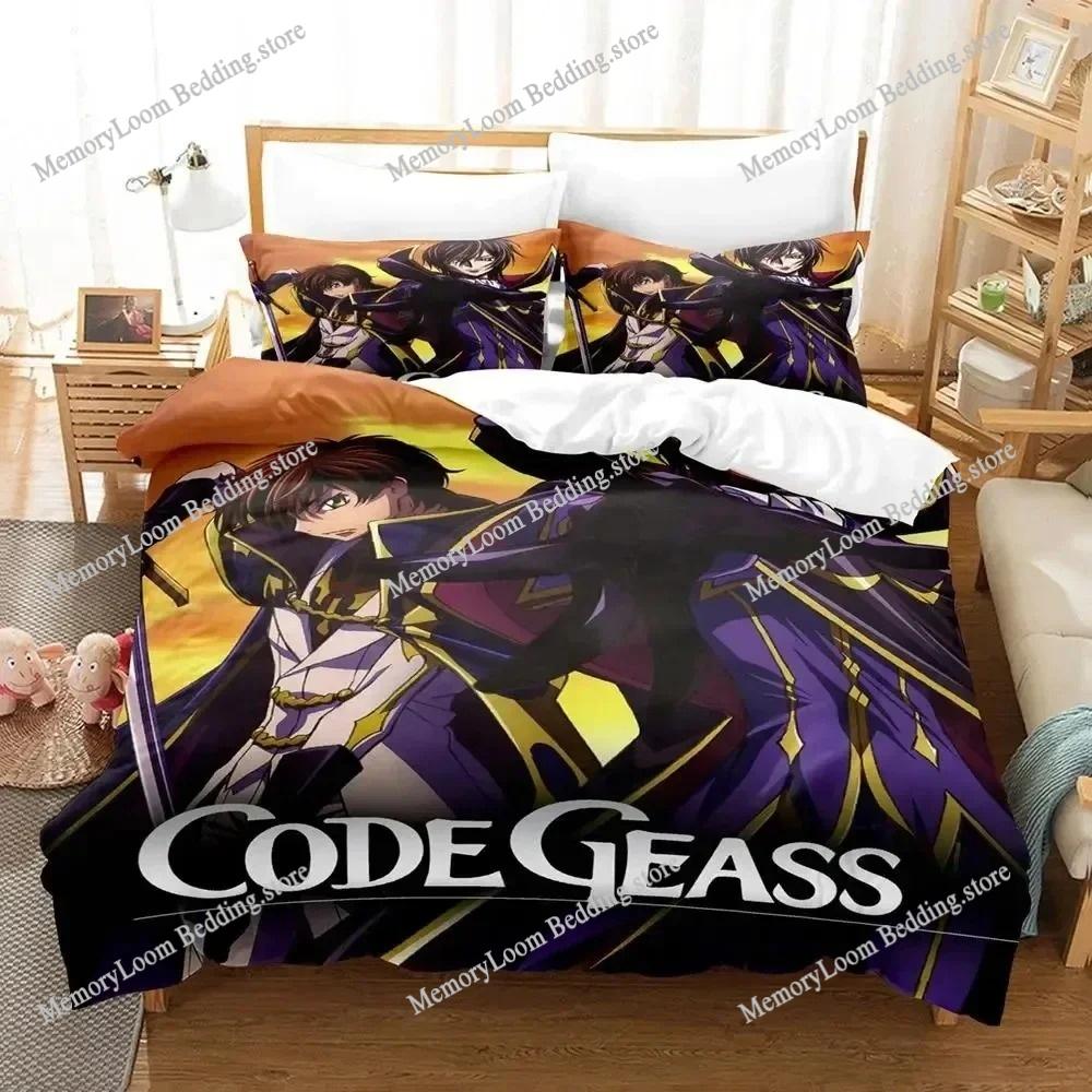 3D Печатный Аниме CODE GEASS Лелуш Комплект Постельного Белья Пододеяльник Спальный Покрывало Одеяло Односпальное Двуспальное King Size Покрывало Домашний Текстиль