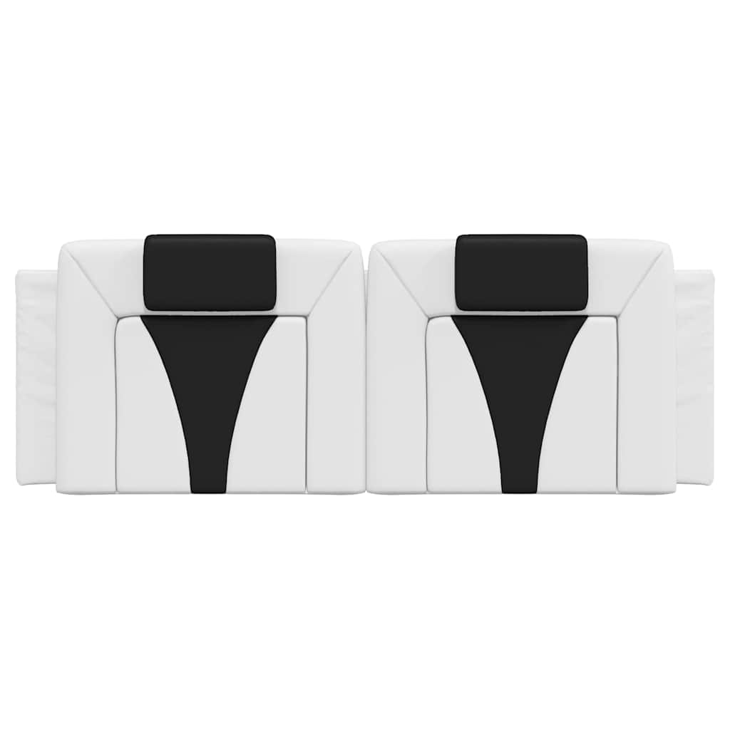 Headboard Cushion Viana White and Black 120 cm Faux Leather