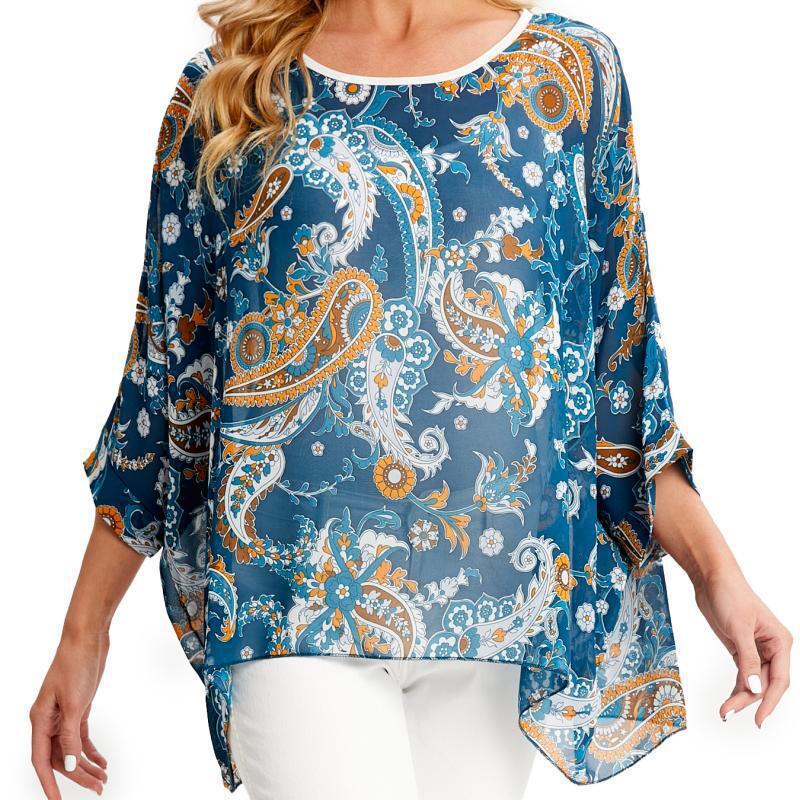 Женская рубашка с защитой от солнца из шифона 4 серии Bohemian